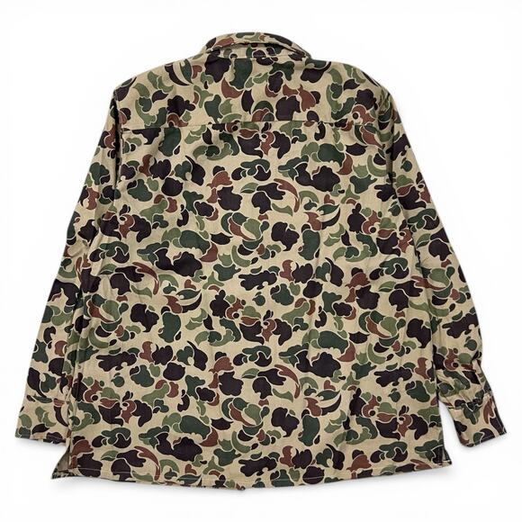 Vintage Other - Vintage Duck Camo Full Zip Oversized Long Sleeve Shirt Gander Mountain 3XL Hunt